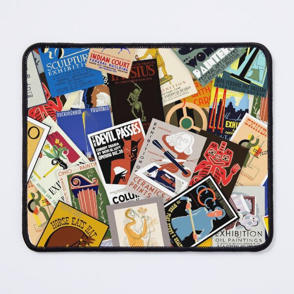 Item preview, Vintage WPA Poster Collage #1 designed and sold by Rockett Graphics.