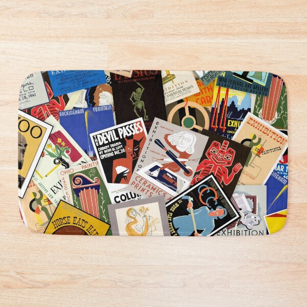 Item preview, Vintage WPA Poster Collage #1 designed and sold by Rockett Graphics.