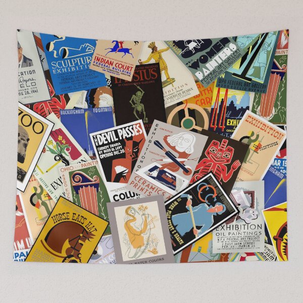 Item preview, Vintage WPA Poster Collage #1 designed and sold by Rockett Graphics.