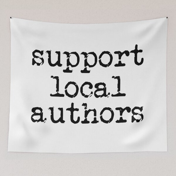 Item preview, support local authors black designed and sold by TeaRoseWriter.