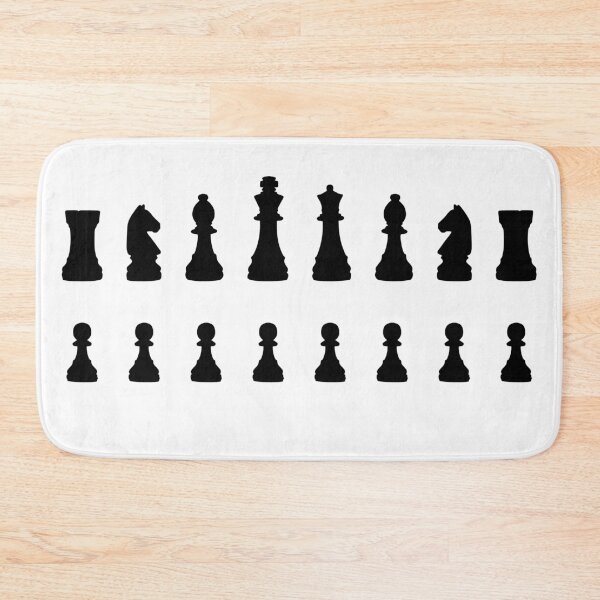 Item preview, Black Chess Pieces Full Set designed and sold by Shapes-Mania.