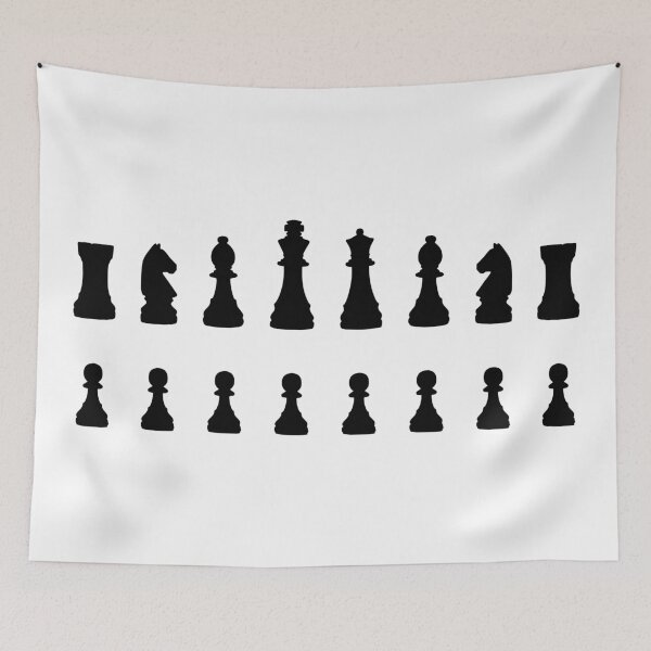Item preview, Black Chess Pieces Full Set designed and sold by Shapes-Mania.