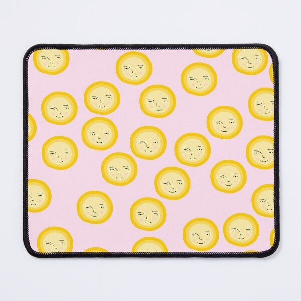 Item preview, Cute Sun Pattern on Pink Background designed and sold by kapotka.