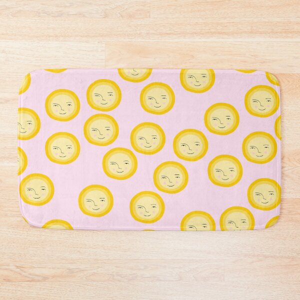 Item preview, Cute Sun Pattern on Pink Background designed and sold by kapotka.