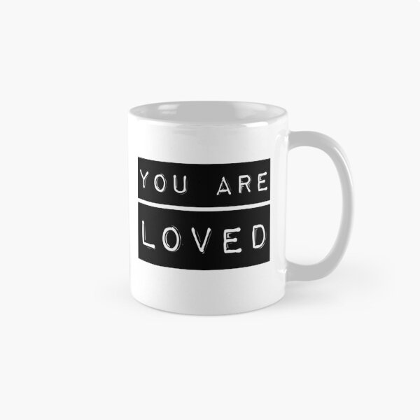Item preview, You are LOVED - simple bold typography - black and white designed and sold by thephoenixsoul.