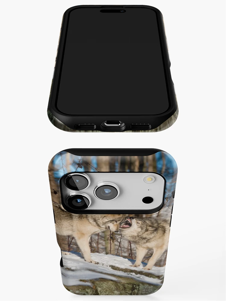 Thumbnail 3 of 4, iPhone Case, Timber Wolves designed and sold by WolvesOnly.