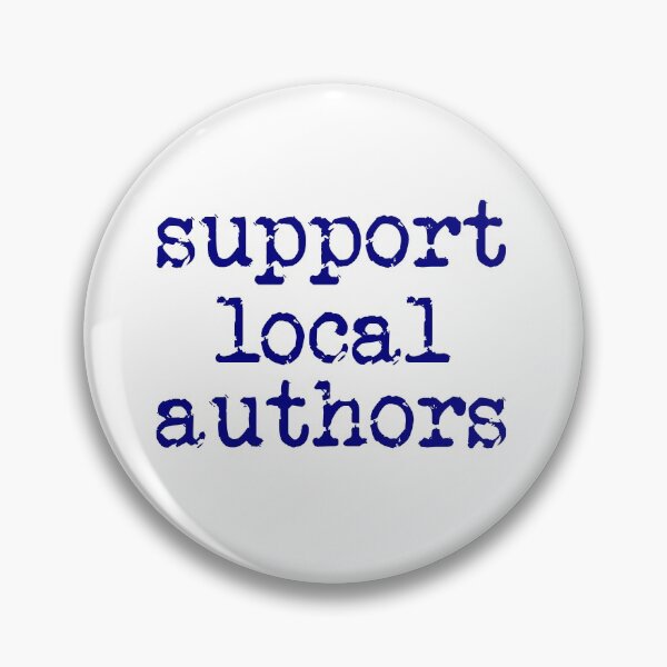 Item preview, support local authors navy blue designed and sold by TeaRoseWriter.