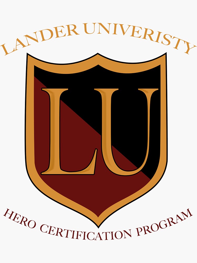 "Lander University HCP" Sticker for Sale by pickjesusktkeit Redbubble