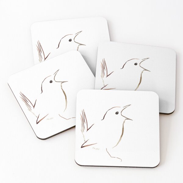Item preview, Singing Eurasian Wren outline designed and sold by AndrasVasasArt.