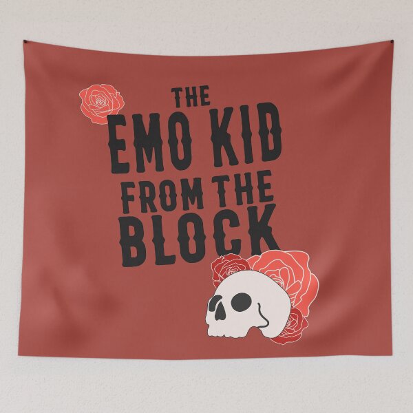 Item preview, The Emo Kid From The Block Skull designed and sold by racharanha.