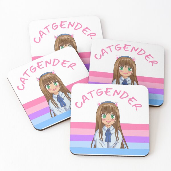Item preview, Catgender Anime Cuttie Girl designed and sold by Rainbows Rock.