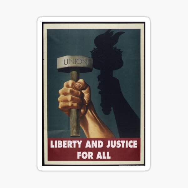 Item preview, Union Posters: Liberty and Justice designed and sold by shaggylocks.