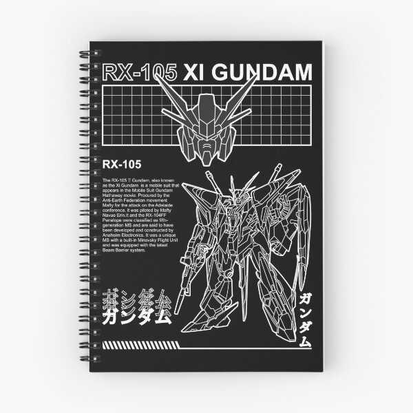Item preview, RX 105 XI GUNDAM BLACK WHITE STREETWEAR SHIRT designed and sold by Gundam Artwork.