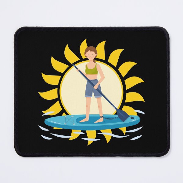 Item preview, Paddle boarding girl with a big Sun designed and sold by oceanys.