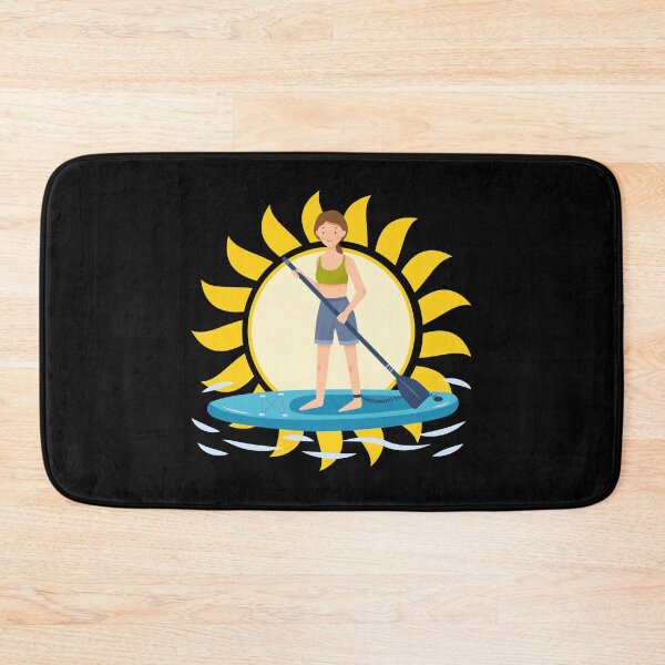 Item preview, Paddle boarding girl with a big Sun designed and sold by oceanys.