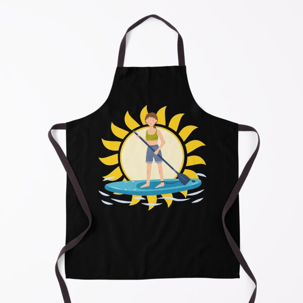 Item preview, Paddle boarding girl with a big Sun designed and sold by oceanys.