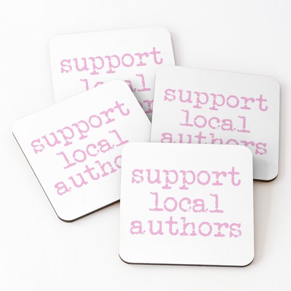 Item preview, support local authors pink designed and sold by TeaRoseWriter.