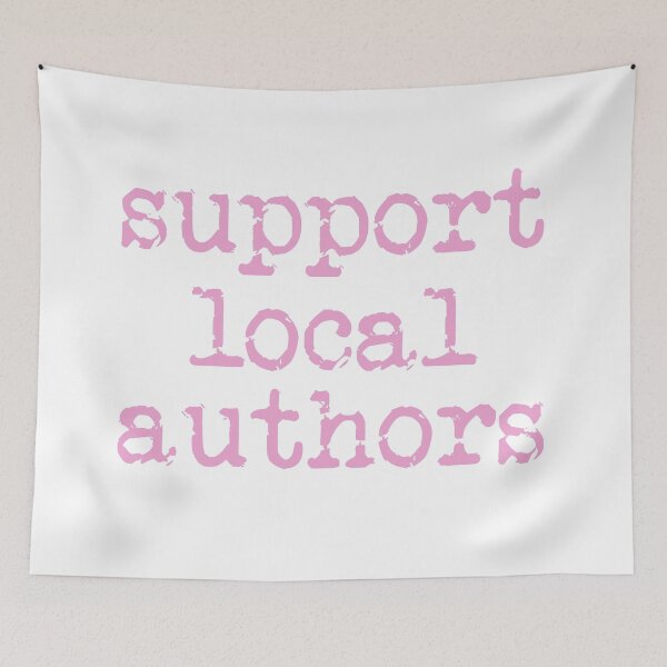 Item preview, support local authors pink designed and sold by TeaRoseWriter.