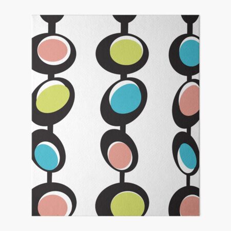Fifties Styled Bubbles using Mid Mod Color Palette Art Board Print for  Sale by Lisa Williams