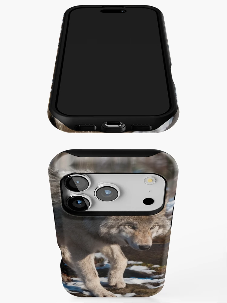 Thumbnail 3 of 4, iPhone Case, Timber Wolf designed and sold by WolvesOnly.