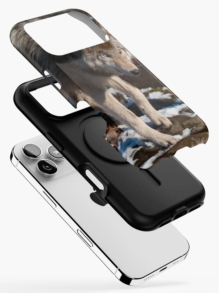 Thumbnail 2 of 4, iPhone Case, Timber Wolf designed and sold by WolvesOnly.