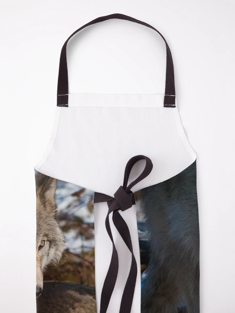 Thumbnail 5 of 6, Apron, Timber Wolf designed and sold by WolvesOnly.