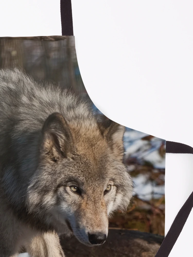 Thumbnail 3 of 6, Apron, Timber Wolf designed and sold by WolvesOnly.