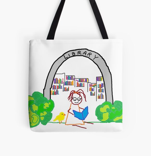 Jenny Quips: Jenny Reads! All Over Print Tote Bag