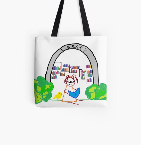 Jenny Quips: Jenny Reads! All Over Print Tote Bag