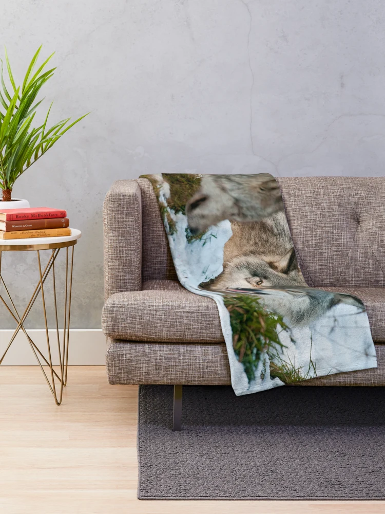 Thumbnail 2 of 6, Throw Blanket, Timber Wolves designed and sold by WolvesOnly.