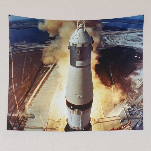 Item preview, Apollo 22 Liftoff, Saturn Rocket Launch, NASA, Cape Canaveral, Moon Landings, Outer Space, Astronauts designed and sold by Nostrathomas66.