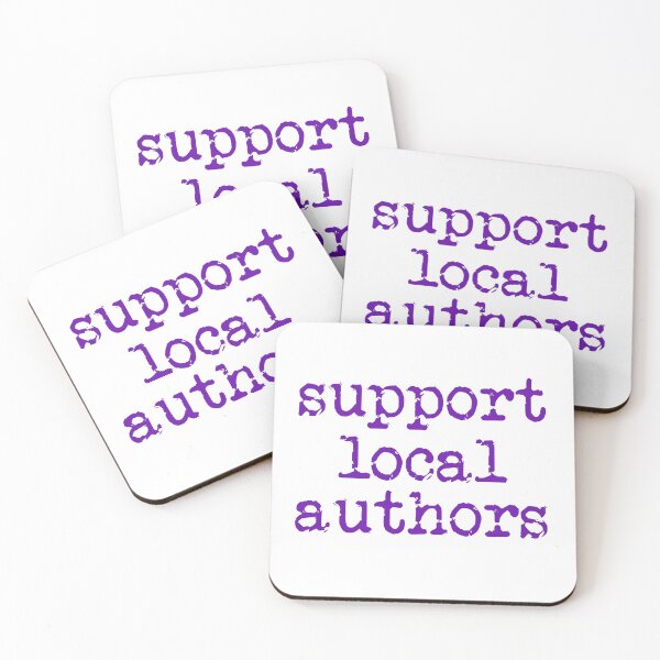 Item preview, support local authors purple designed and sold by TeaRoseWriter.