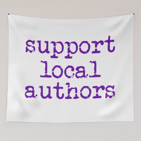 Item preview, support local authors purple designed and sold by TeaRoseWriter.