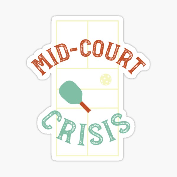 Item preview, Funny Pickleball Pun Mid court Crisis designed and sold by whyitsme.