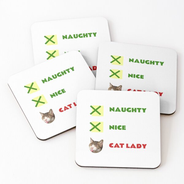 Item preview, Cat Lady Christmas, Naughty or Nice designed and sold by avit1.