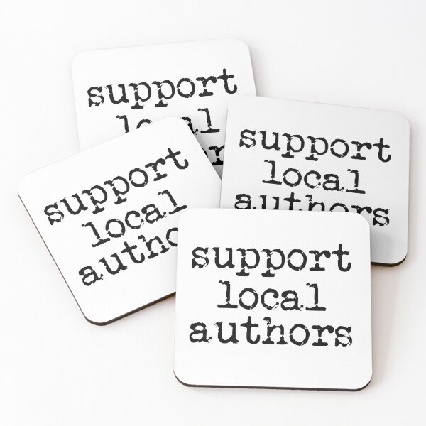 Item preview, support local authors black designed and sold by TeaRoseWriter.