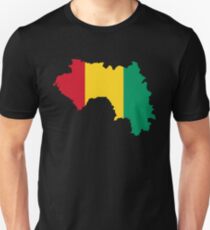 Guinea Flag Map Unisex T-Shirt