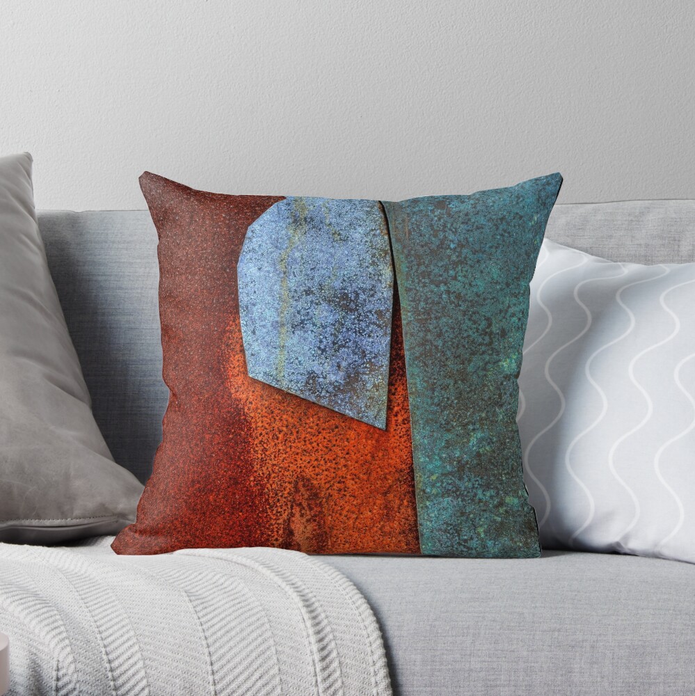 rust throw pillow