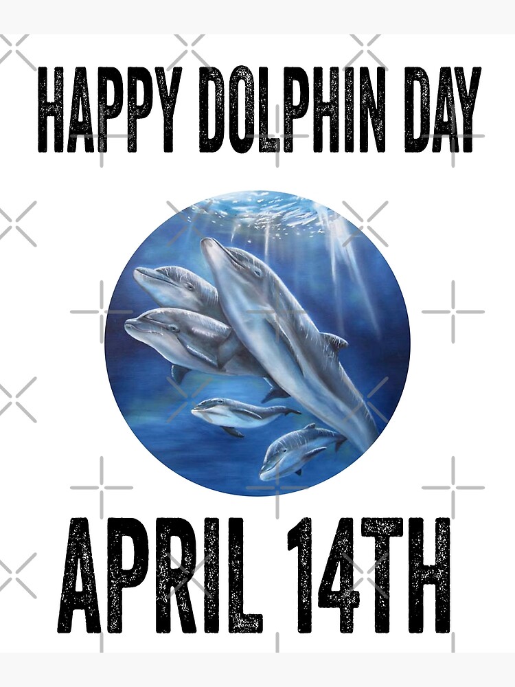 Happy Dolphin Day April 14th. Dolphins who love playing in