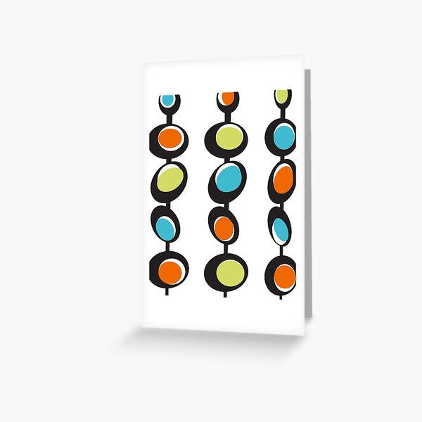 Fifties Styled Bubbles using Mid Mod Color Palette Art Board Print for  Sale by Lisa Williams