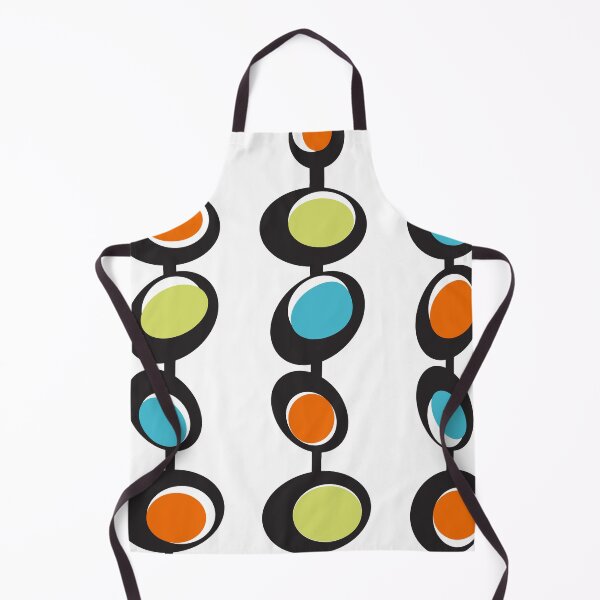 Item preview, Mid Mod Bubbles in Turquoise, Orange and Green designed and sold by LisWilliams.