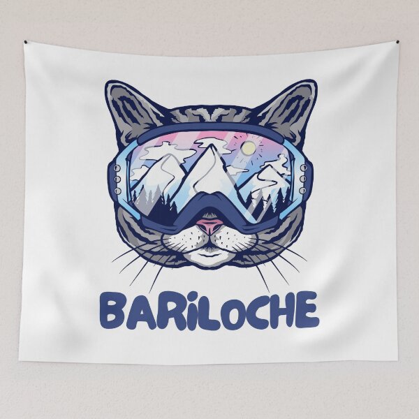 Item preview, Bariloche Argentina Cat Skier Snowboarder Mountain Lover designed and sold by Hoiho Adventure Shirts.