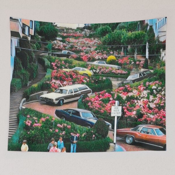 Item preview, Lombard Street, San Francisco designed and sold by Sofia-Draws.