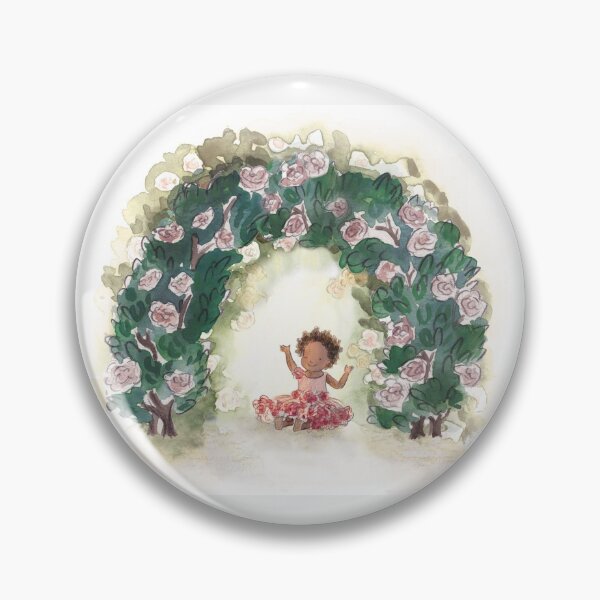 Item preview, Cute baby flower girl playing under the flowers designed and sold by siskikalla.