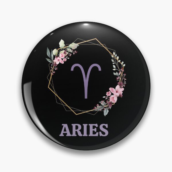 Item preview, Floral Aries Zodiac Sign designed and sold by Hellofriendco.