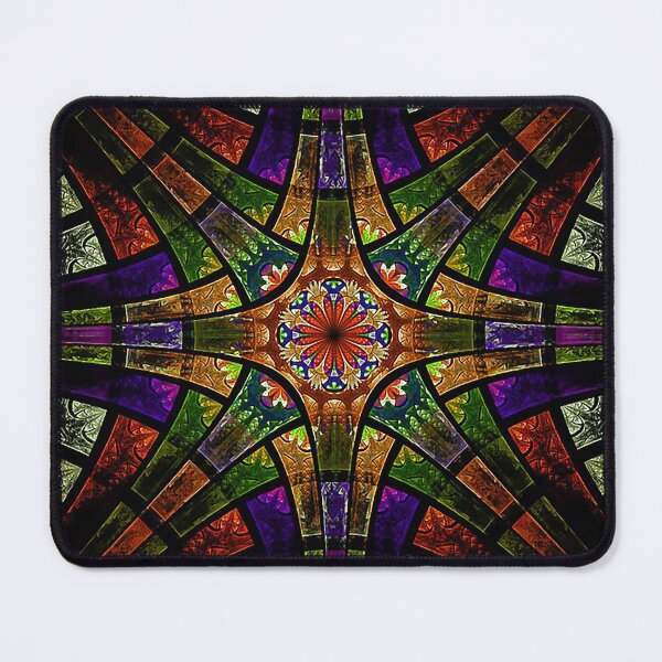 Item preview, Stained glass window, Church window, fractal pattern, designed and sold by Nostrathomas66.