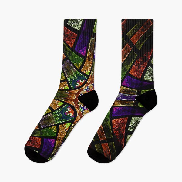 Item preview, Stained glass window, Church window, fractal pattern,  designed and sold by Nostrathomas66.