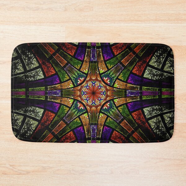 Item preview, Stained glass window, Church window, fractal pattern,  designed and sold by Nostrathomas66.