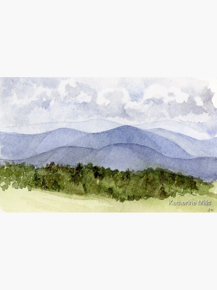 Thumbnail 2 of 2, Greeting Card, Blue Ridge Mountains View designed and sold by KatherineMills.