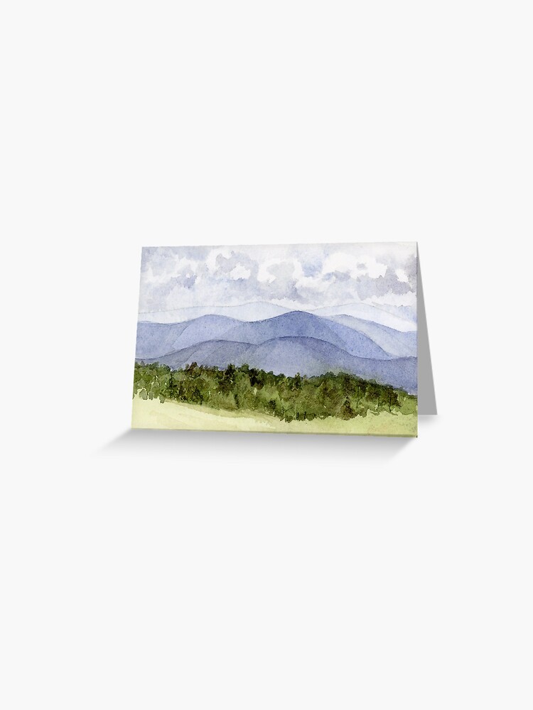 Thumbnail 1 of 2, Greeting Card, Blue Ridge Mountains View designed and sold by KatherineMills.